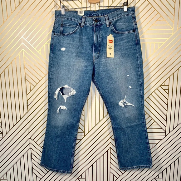 Levi's Orange Tab‎ 517 Bootcut Cropped Jeans 32 - Picture 2 of 8